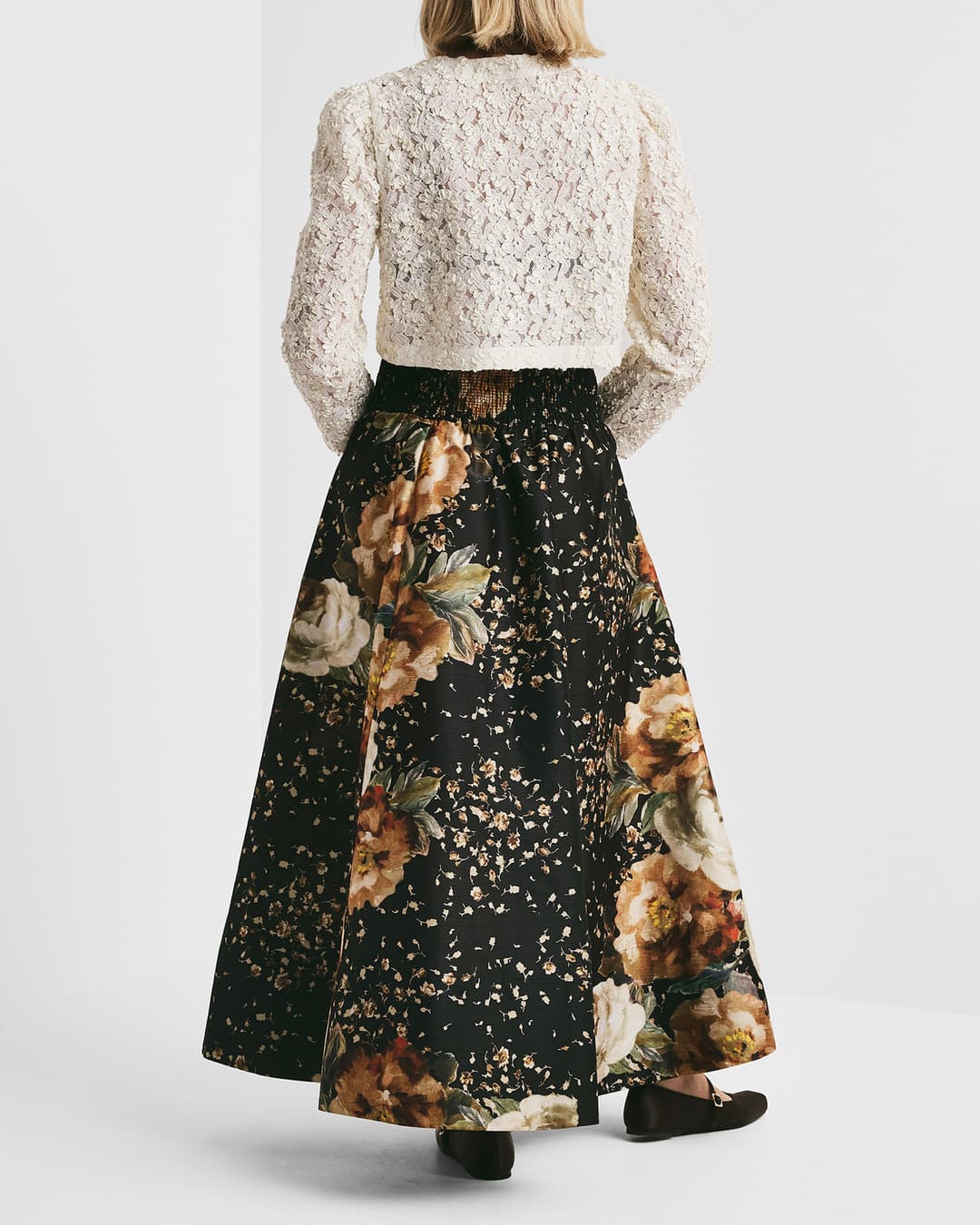 Taffeta Maxi kjol