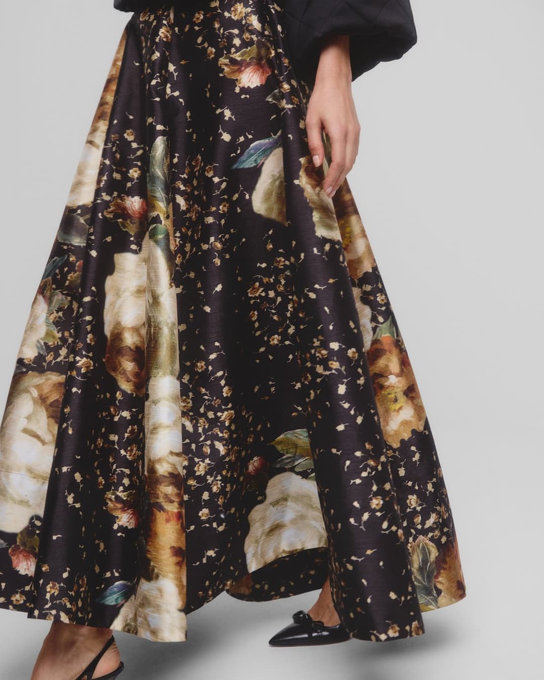 Taffeta Maxi kjol