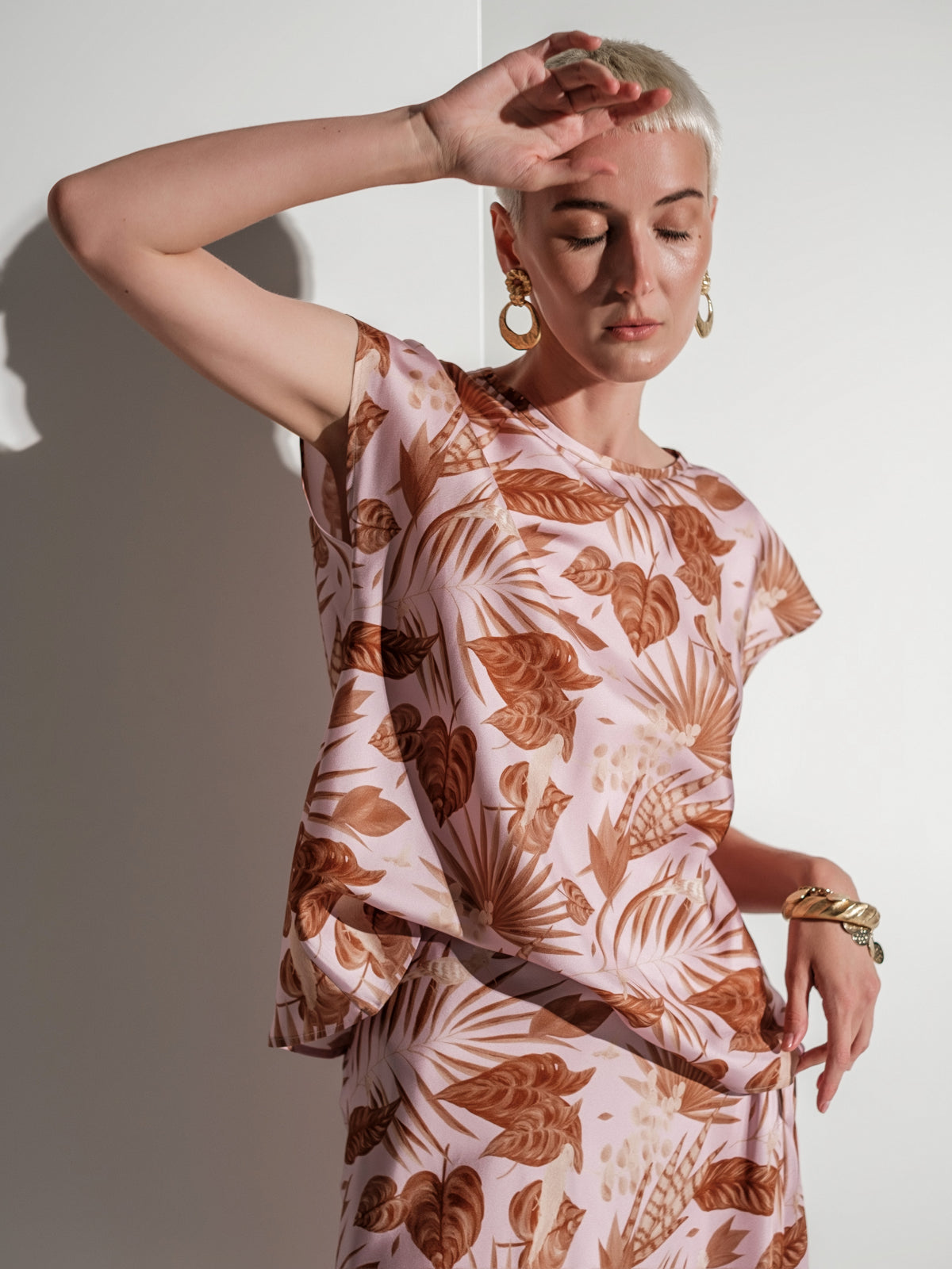 Tropical pink top