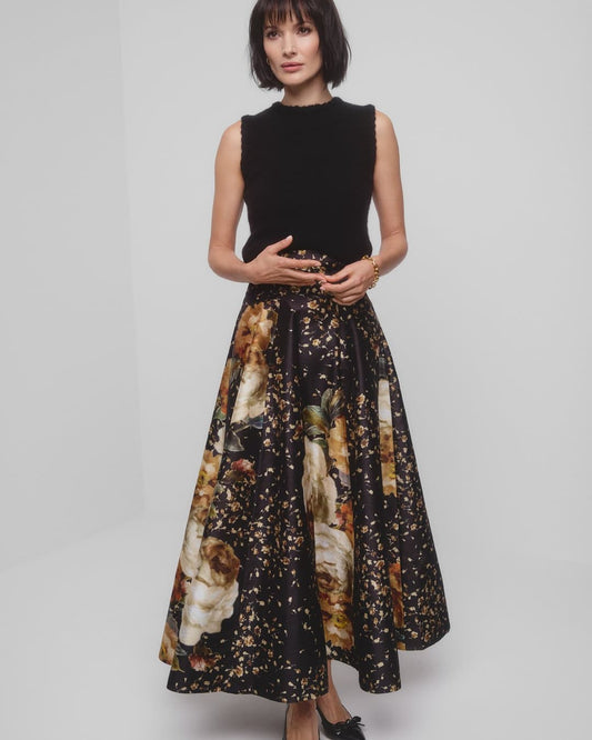 Taffeta Maxi kjol