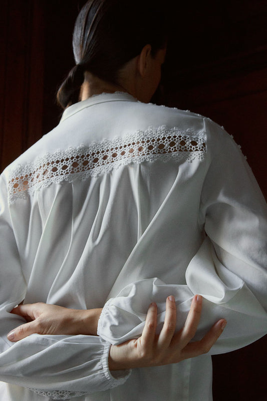 Lisa blus i off white