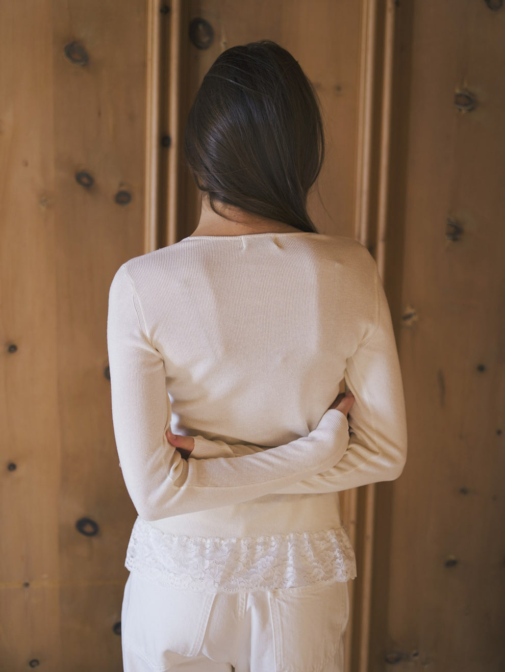 Ida cashmereblus i off white